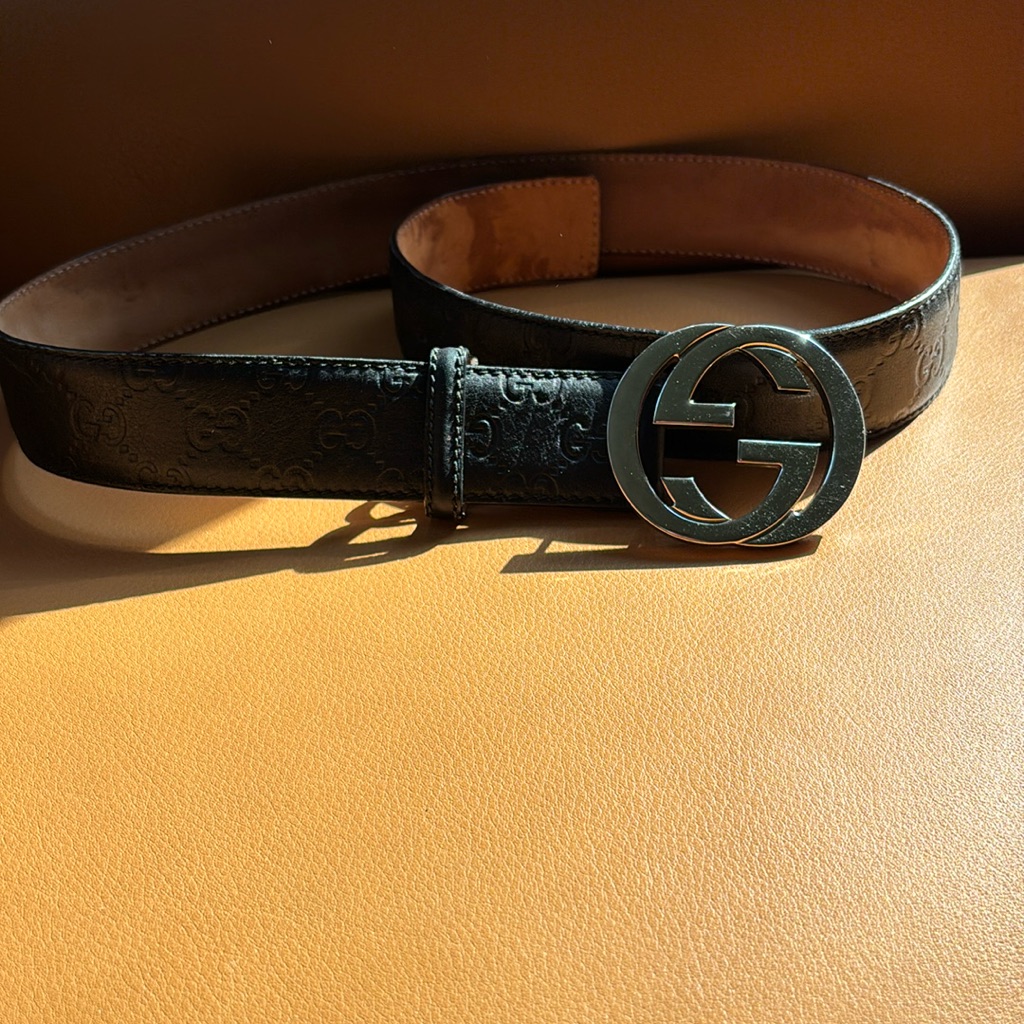Auth Unisex Gucci Belt
